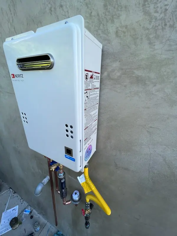 Tankless water heater installation for Webster Station homes